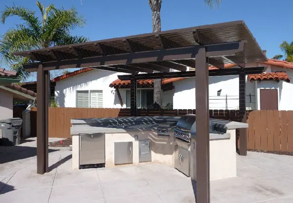 Outdoor Barbeque Free Standing Patio Cover