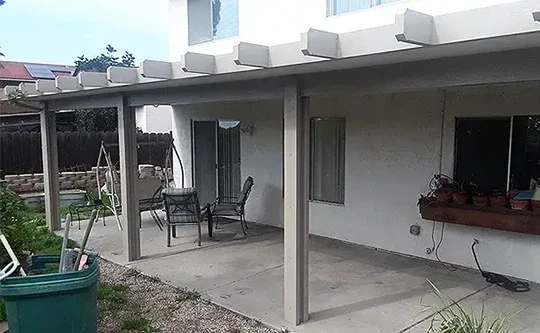 Flat Pan Aluminum Patio Cover near Pacific Beach, CA